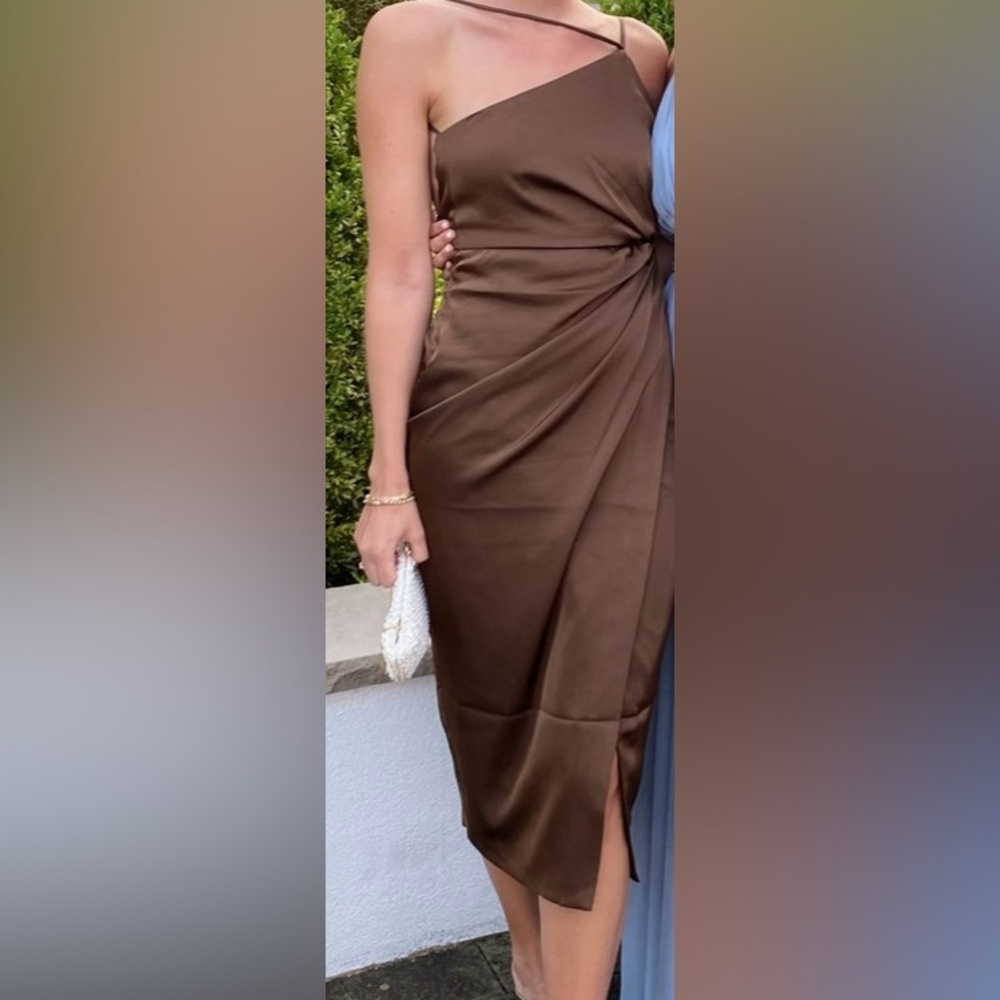 Elegant Contenta Brown Women's Dress size small